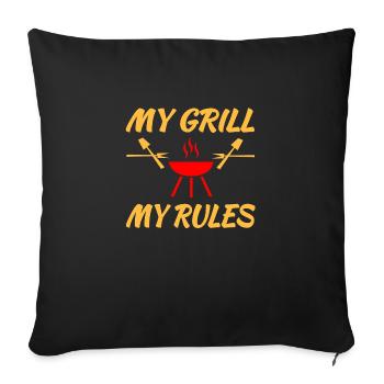 Griller - Housse de coussin décorative 45 x 45 cm - noir - Devant