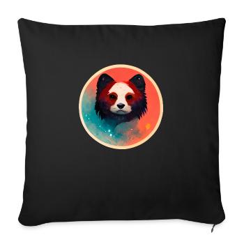 Bear - Sofa pillowcase 17,3'' x 17,3'' (45 x 45 cm) - black - Front