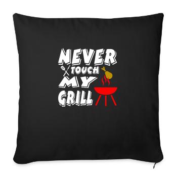 Griller - Housse de coussin décorative 45 x 45 cm - noir - Devant
