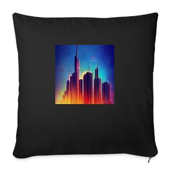 Women with dried and cracked skin drawing - Sofa pillowcase 17,3'' x 17,3'' (45 x 45 cm) - black - Front