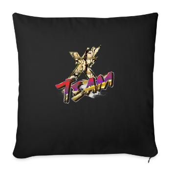 Symbol graffitti typography letter Alphabet X team - Sofa pillowcase 17,3'' x 17,3'' (45 x 45 cm) - black - Front