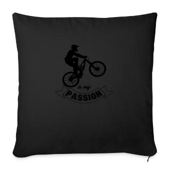 MTB is my Passion - Sofakissenbezug 45 x 45 cm - Schwarz - Vorne
