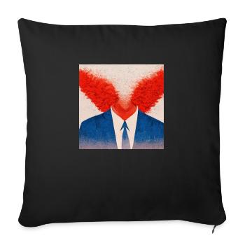 Démocrates contre républicains - Housse de coussin décorative 45 x 45 cm - noir - Devant
