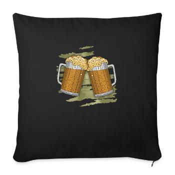 Pints - Sofa pillowcase 17,3'' x 17,3'' (45 x 45 cm) - black - Front
