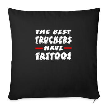 Truck - Sofa pillowcase 17,3'' x 17,3'' (45 x 45 cm) - black - Front