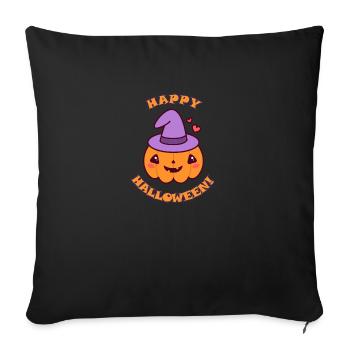 Cute Halloween Pumpkin - Sofakissenbezug 45 x 45 cm - Schwarz - Vorne