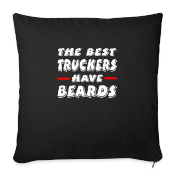 Camion - Housse de coussin décorative 45 x 45 cm - noir - Devant