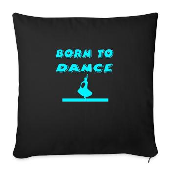 Dance - Sofa pillowcase 17,3'' x 17,3'' (45 x 45 cm) - black - Front