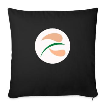 AUFKLEBER "FULL MOON INSPIRATION" - Sofakissenbezug 45 x 45 cm - Schwarz - Vorne
