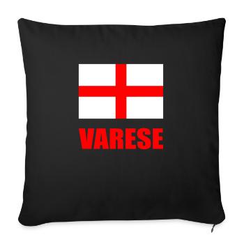Varese - Housse de coussin décorative 45 x 45 cm - noir - Devant