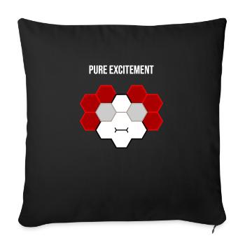 Pure excitation - Housse de coussin décorative 45 x 45 cm - noir - Devant