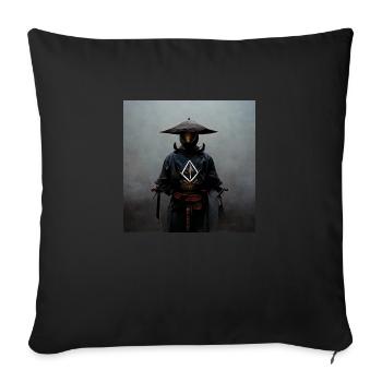 Omega Samurai - Sofa pillowcase 17,3'' x 17,3'' (45 x 45 cm) - black - Front