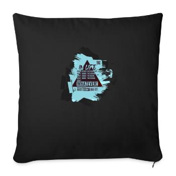 Do Not Judge A Book By Its Cover - Meme Shirt - Sofa pillowcase 17,3'' x 17,3'' (45 x 45 cm) - black - Front