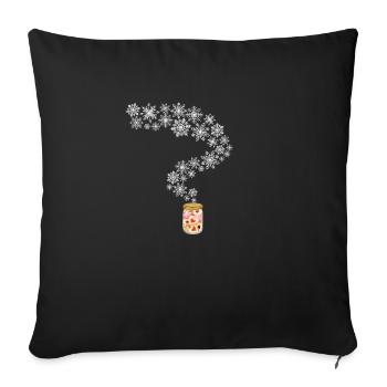 Christmas cookies - Sofa pillowcase 17,3'' x 17,3'' (45 x 45 cm) - black - Front