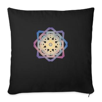 Star of Bliss - Sofa pillowcase 17,3'' x 17,3'' (45 x 45 cm) - black - Front