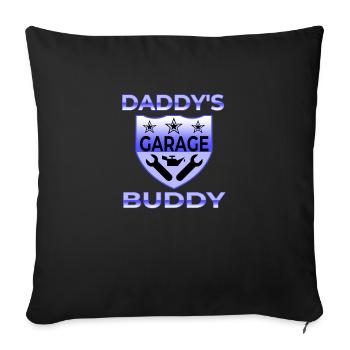 Garage - Sofa pillowcase 17,3'' x 17,3'' (45 x 45 cm) - black - Front