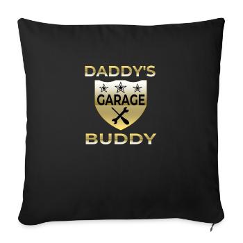 Garage - Sofa pillowcase 17,3'' x 17,3'' (45 x 45 cm) - black - Front