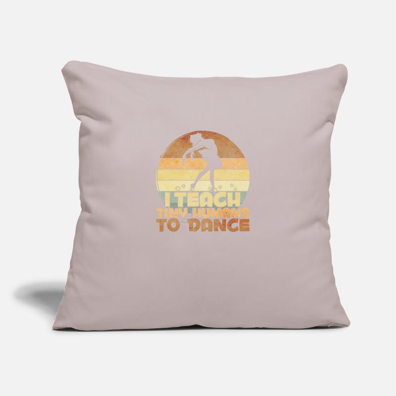 J’apprends à Tiny Humans à danser Housse de coussin décorative 45 x 45 cm