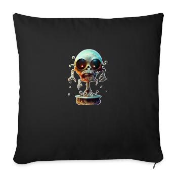 Gruseliger Zombie - Sofakissenbezug 45 x 45 cm - Schwarz - Vorne