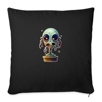 Creepy Zombie Monster - Sofa pillowcase 17,3'' x 17,3'' (45 x 45 cm) - black - Front