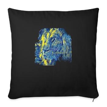 we do not seek comfort - Sofa pillowcase 17,3'' x 17,3'' (45 x 45 cm) - black - Front