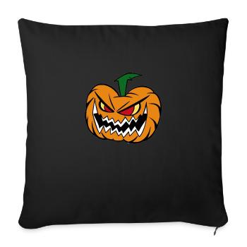 Special scary pumpkin, der gruselige - Sofakissenbezug 45 x 45 cm - Schwarz - Vorne