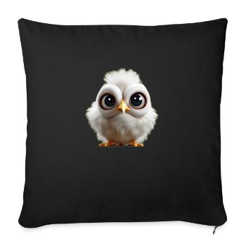 small chick - Sofa pillowcase 17,3'' x 17,3'' (45 x 45 cm) - black - Front