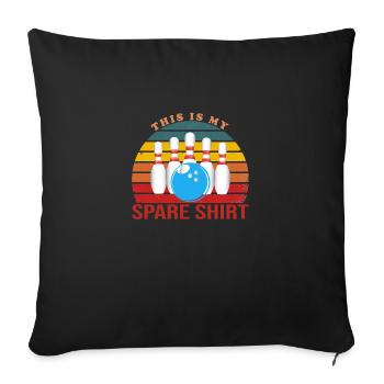 This Is My Spare Bowling - Housse de coussin décorative 45 x 45 cm - noir - Devant