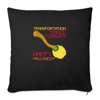 SINGLE TONIGHT - Sofa pillowcase 17,3'' x 17,3'' (45 x 45 cm) - black - Front