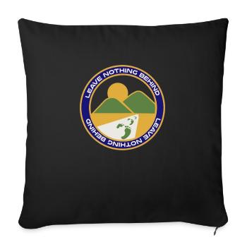 leve nothing behind - Sofakissenbezug 45 x 45 cm - Schwarz - Vorne