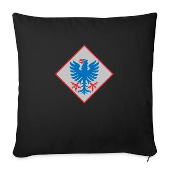 Värmland - Sofa pillowcase 17,3'' x 17,3'' (45 x 45 cm) - black - Front