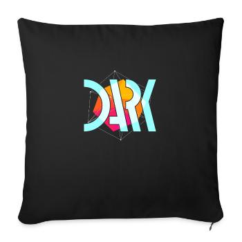 Streetwear sombre - Housse de coussin décorative 45 x 45 cm - noir - Devant