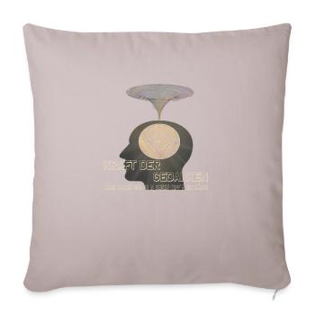 Power of thought - Sofa pillowcase 17,3'' x 17,3'' (45 x 45 cm) - light taupe - Front
