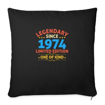 Legendary since 1974 Limited Edition - Sofa pillowcase 17,3'' x 17,3'' (45 x 45 cm) - black - Front
