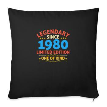 Legendary since 1980 Limited Edition - Sofa pillowcase 17,3'' x 17,3'' (45 x 45 cm) - black - Front
