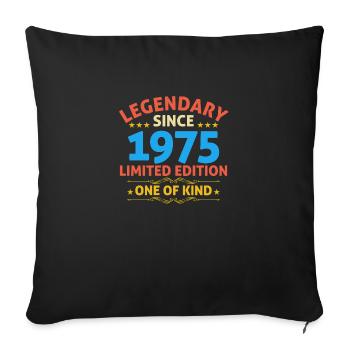 Legendary since 1975 Limited Edition - Sofa pillowcase 17,3'' x 17,3'' (45 x 45 cm) - black - Front