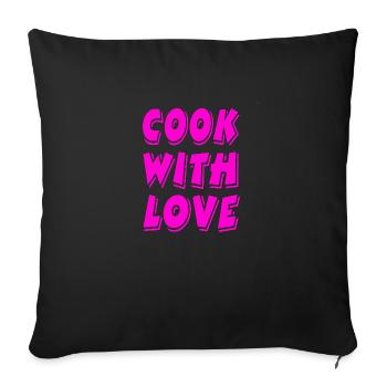 Cuire - Housse de coussin décorative 45 x 45 cm - noir - Devant