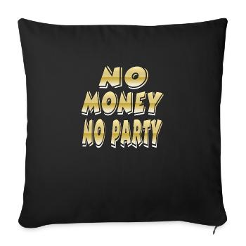 Parti - Housse de coussin décorative 45 x 45 cm - noir - Devant