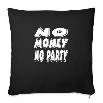 Parti - Housse de coussin décorative 45 x 45 cm - noir - Devant