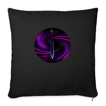 Sword of Darkness - Sofa pillowcase 17,3'' x 17,3'' (45 x 45 cm) - black - Front