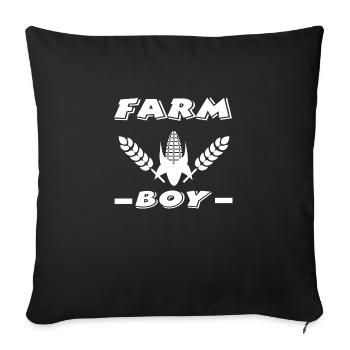 Ferme - Housse de coussin décorative 45 x 45 cm - noir - Devant