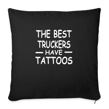 Trucker - Sofakissenbezug 45 x 45 cm - Schwarz - Vorne