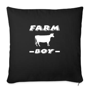 Farm - Sofa pillowcase 17,3'' x 17,3'' (45 x 45 cm) - black - Front