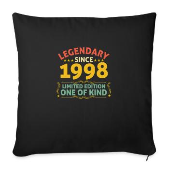 Legendary since 1998 Limited Edition - Sofa pillowcase 17,3'' x 17,3'' (45 x 45 cm) - black - Front