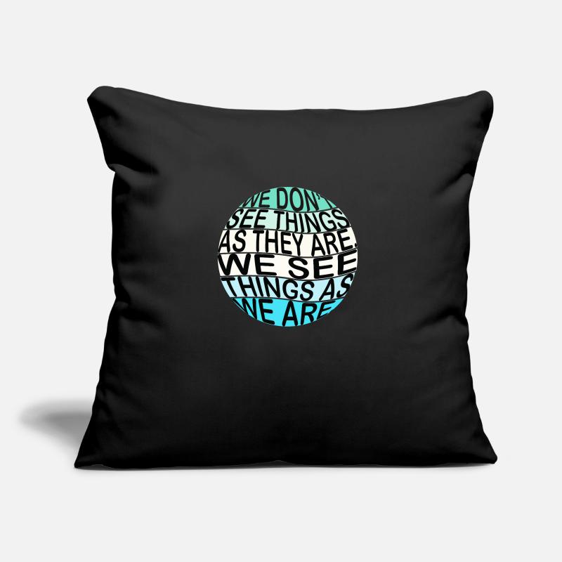 we see2 Housse de coussin décorative 45 x 45 cm