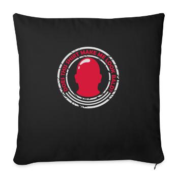 look soon citation de chemise - Housse de coussin décorative 45 x 45 cm - noir - Devant