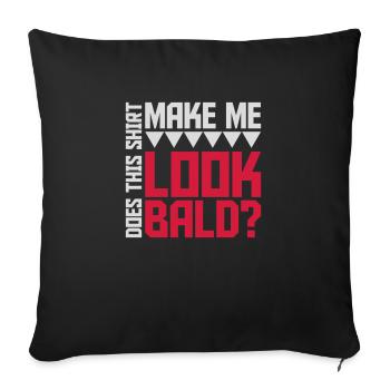 look soon citation de chemise - Housse de coussin décorative 45 x 45 cm - noir - Devant