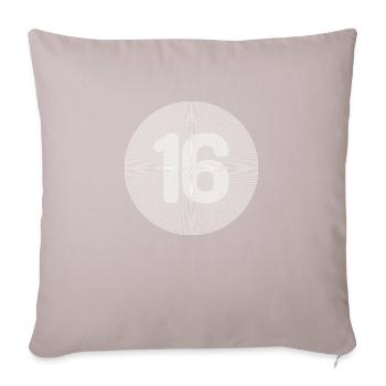 16 - Sofakissenbezug 45 x 45 cm - helles Taupe - Vorne