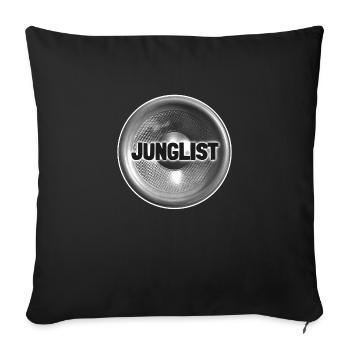 Intervenant Junglist - Housse de coussin décorative 45 x 45 cm - noir - Devant