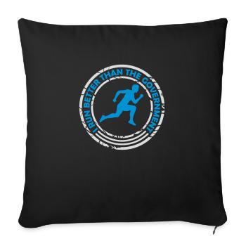 mieux fonctionner que le gouvernement - Housse de coussin décorative 45 x 45 cm - noir - Devant